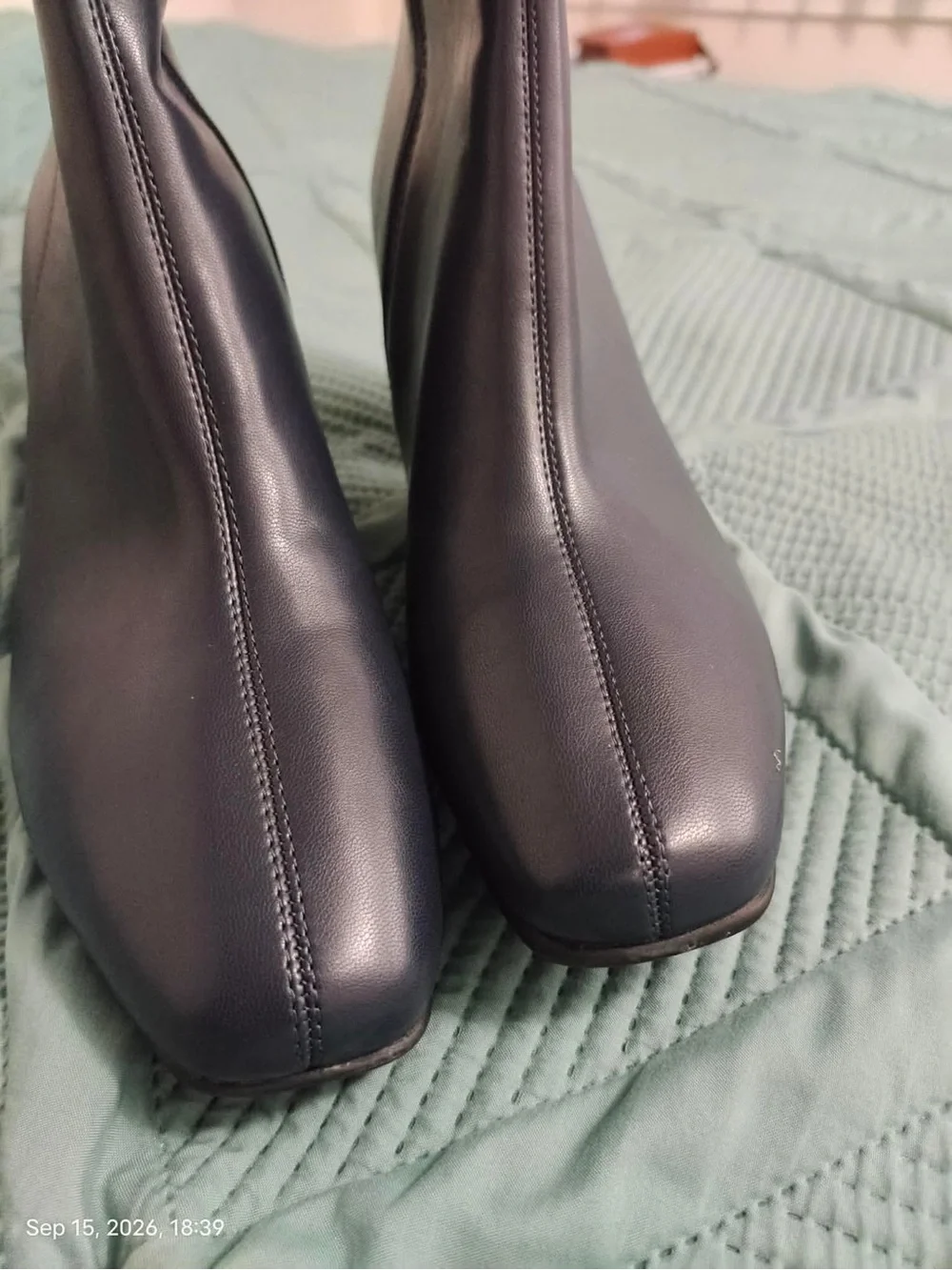 New Aerosoles Micah Tall Knee High Boot Women’s Navy Blue,Sz 10W with minor Stor